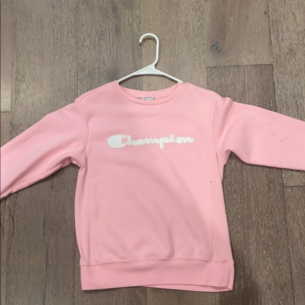 Pink champion sweater
